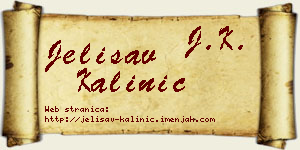 Jelisav Kalinić vizit kartica